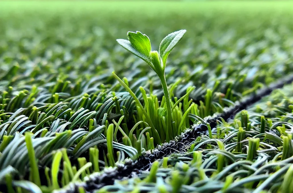 Can weeds grow through artificial grass