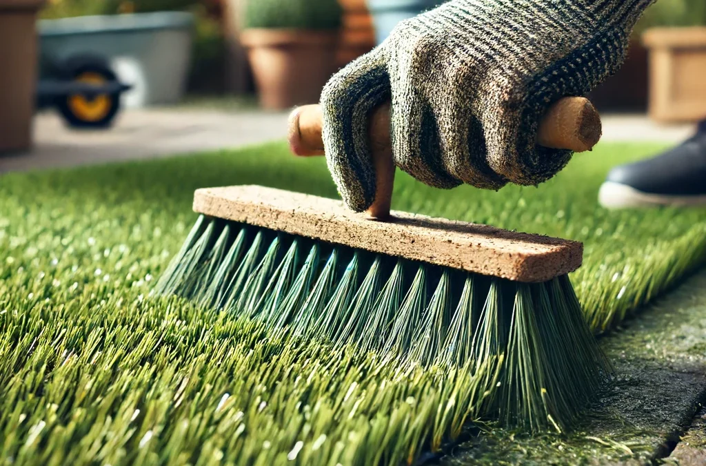 How often should you brush artificial grass