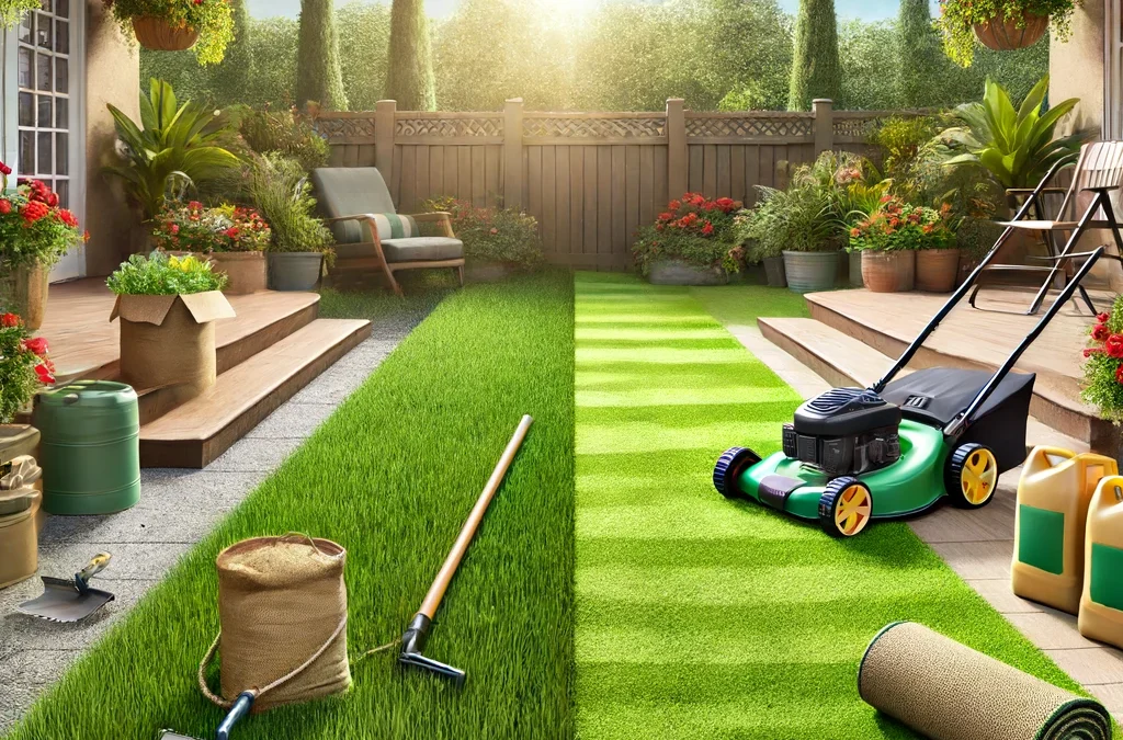 Is it cheaper to turf or artificial grass