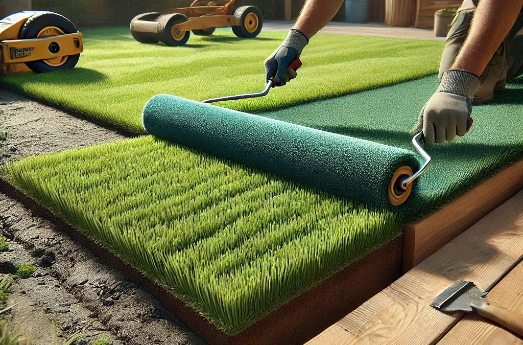 Can I just lay artificial grass on top of grass